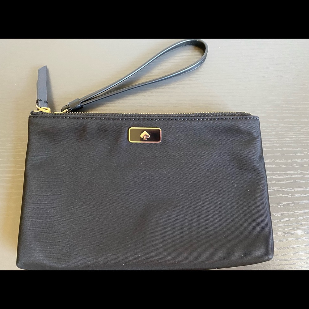 Kate Spade Black Nylon Wristlet Clutch Wallet